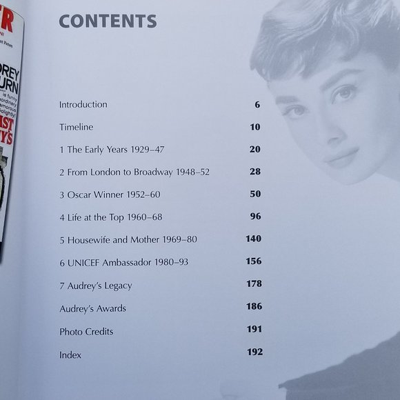 Audrey Hepburn In Words & Pictures  EUC - Picture 3 of 8